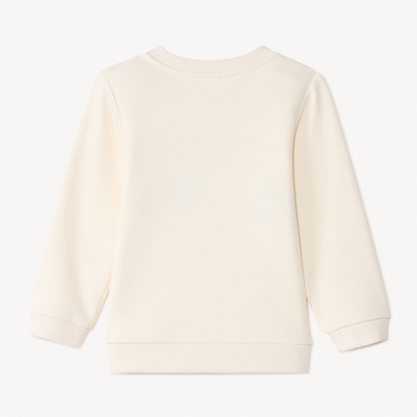 Φούτερ molleton με 3D patchs bouclettes για bebe κορίτσι 