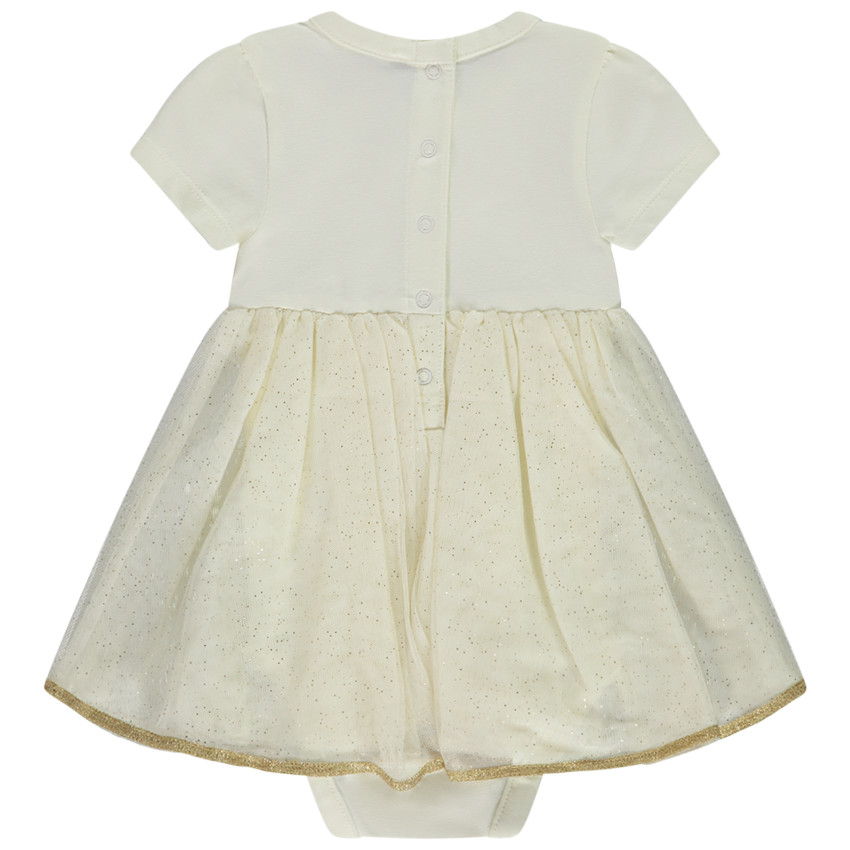 Robe body de cérémonie à tulle pailleté Licorne pour bébé fille 