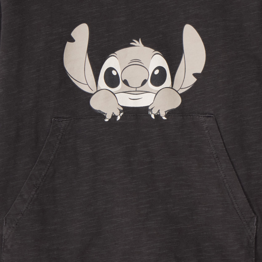 T-shirt manches longues à poche Stitch Disney pour garçon 