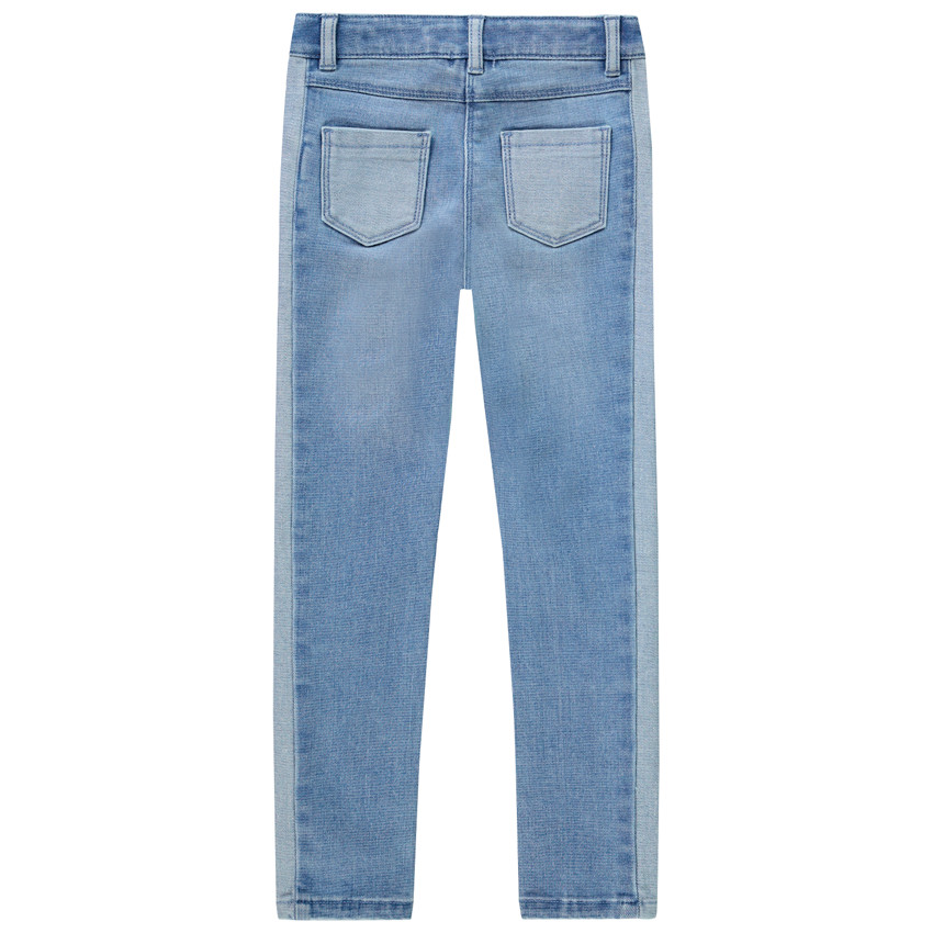 Jean slim με μήνυμα κέντημα για κορίτσι 