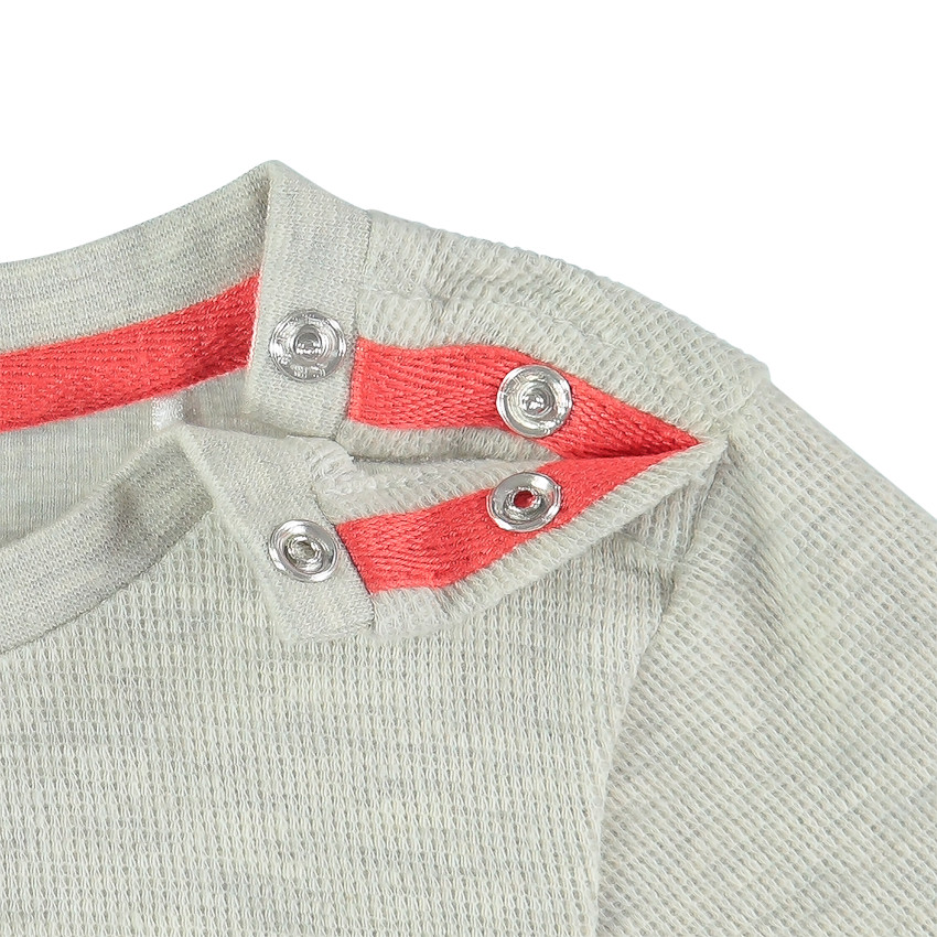 Jogging en molleton motif fusée et poche kangourou 