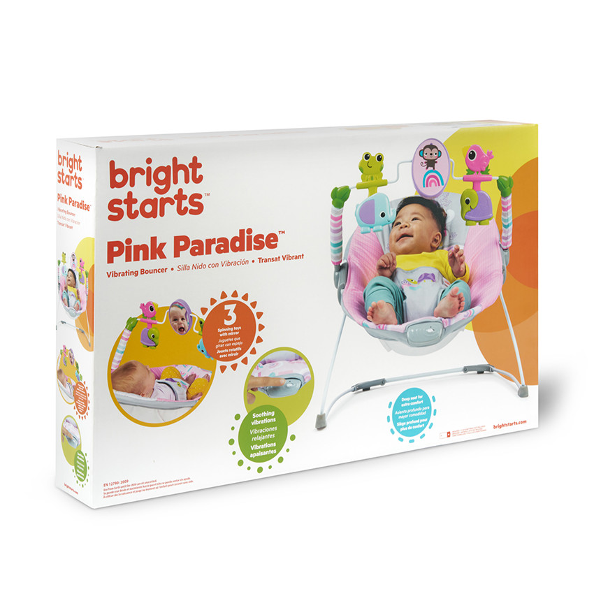 Ρηλάξ Με Δόνηση Pink Paradise Bright Starts  