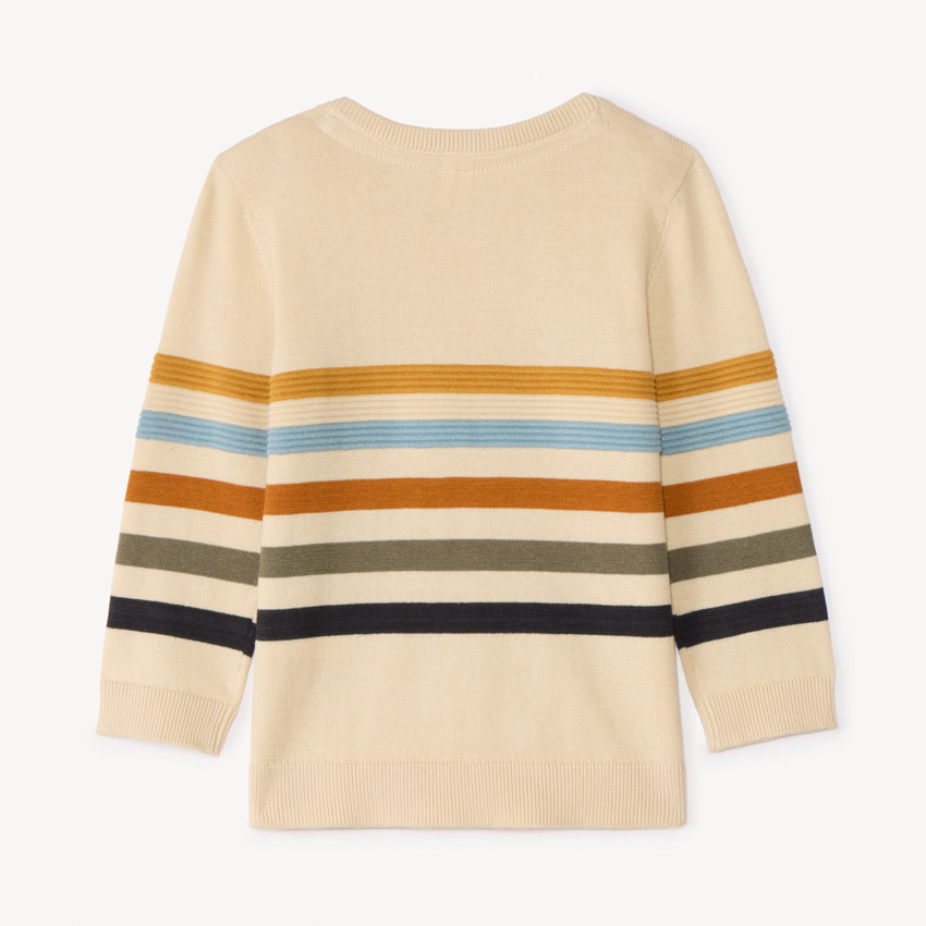 Πλεκτή φανέλα με σχέδιο ρίγες για μωρό αγόρι 