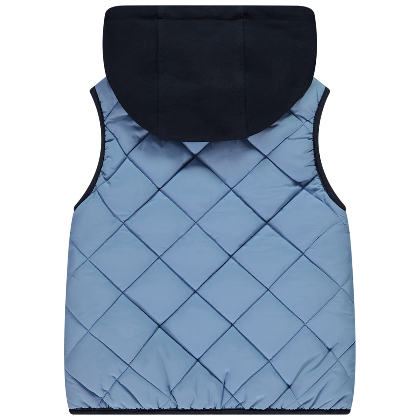 Γιλέττα χωρίς μανίκια με κουκούλα από φούτερ για αγόρι 