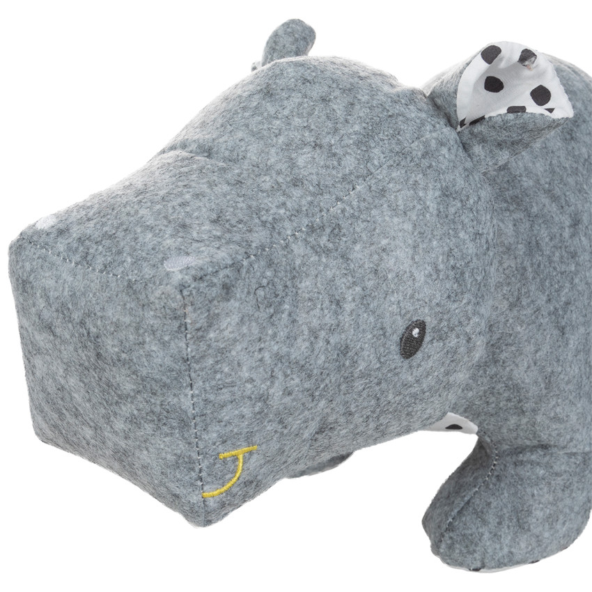 Peluche en feutrine forme hippopotame  