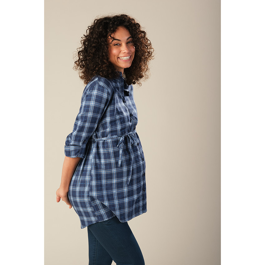 Chemise manches longues à carreaux 