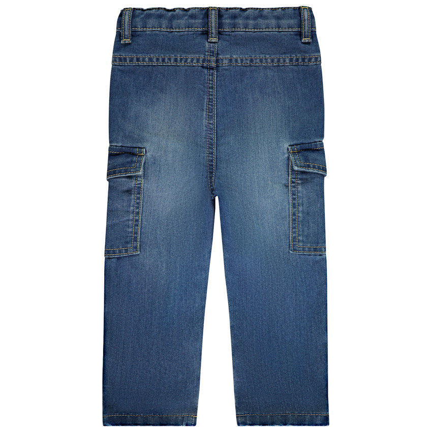 Τζιν cargo με εφέ used για μωρό αγόρι 