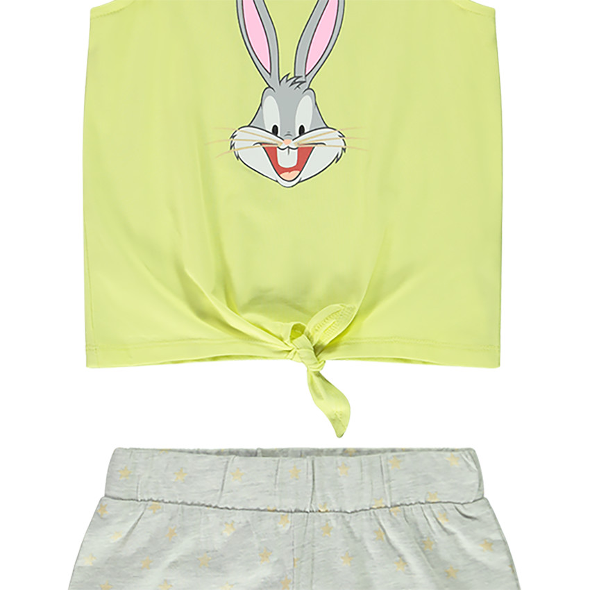 Pyjama 2 pièce débardeur + short Bugs Bunny pour fille Main Pyjama 2 pièce débardeur + short Bugs Bunny pour fille
