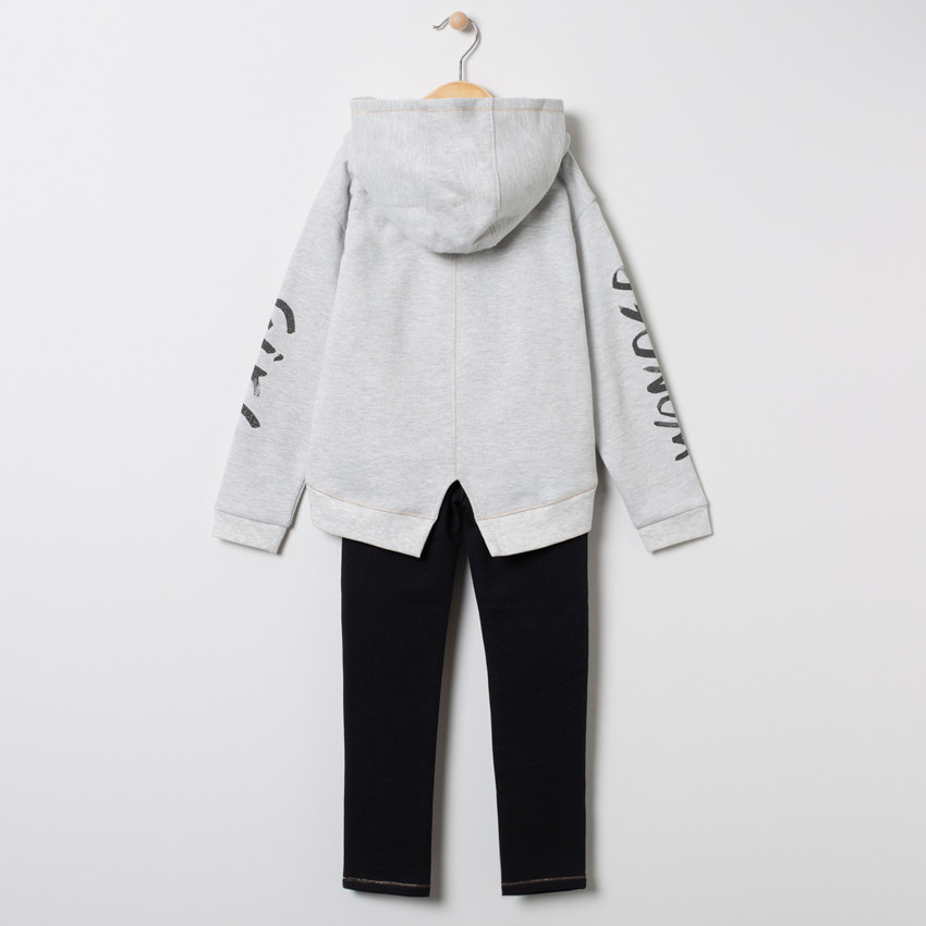 Jogging en molleton avec sweat motif étoile en sequins 