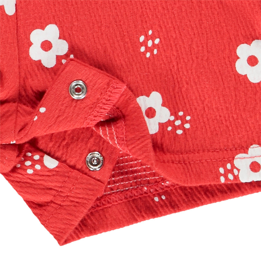 Σαλοπέτα κοντή με σχέδιο λουλούδια για bebe κορίτσι 