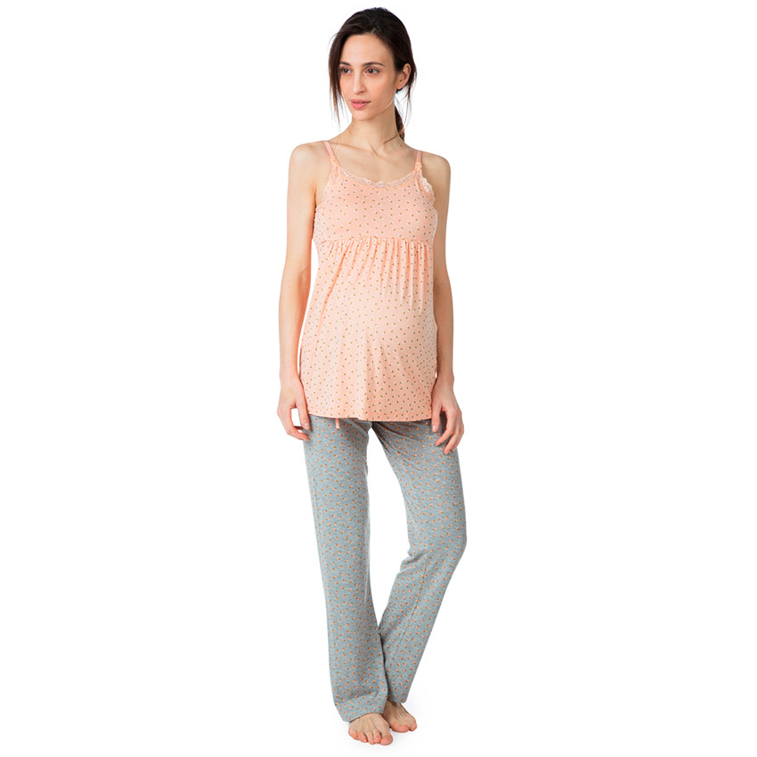 Εμπριμέ τοπ εγκυμοσύνης και θηλασμού για το σπίτι 