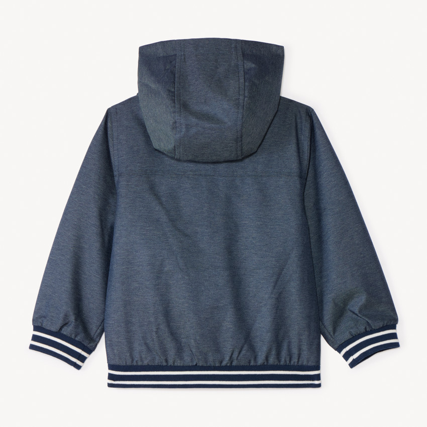 Coupe-vent en toile à capuche pour bébé garçon 