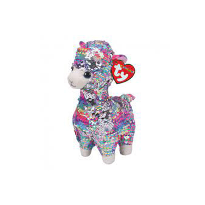 Χνουδωτό κουκλάκι sequin λαμα πολυχρωμο 15εκ.  Additional Χνουδωτό κουκλάκι sequin λαμα πολυχρωμο 15εκ.