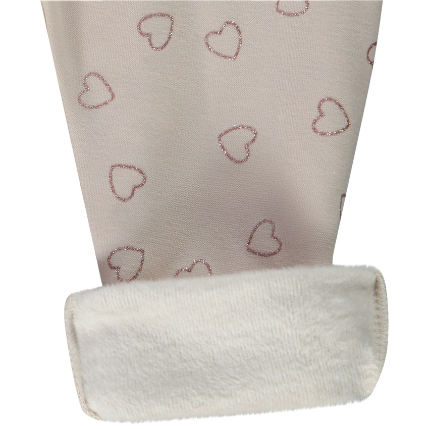 Φόρμα jogging με σχέδιο καρδιές με glitter για bebe κορίτσι 