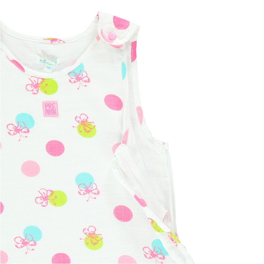 Turbulette sans manches d'été imprimé fantaisie taille 2 