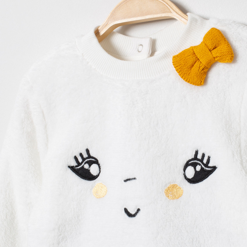 Jogging bi-matière à détails brodés et pantalon imprimé  Additional Jogging bi-matière à détails brodés et pantalon imprimé