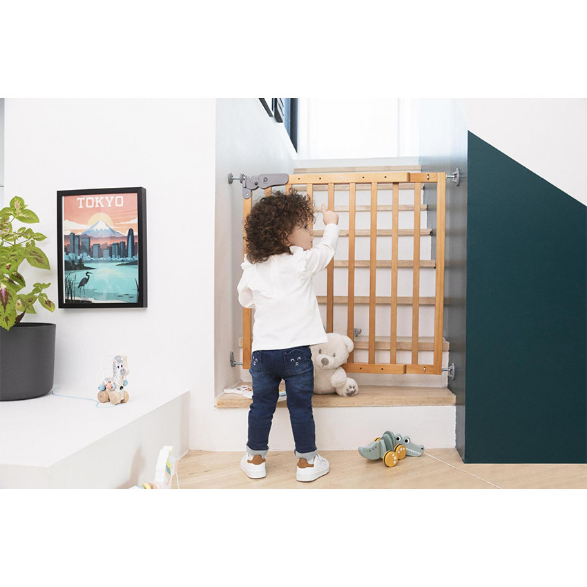 Μπάρα Ασφάλειας ξυλινη φυσικο χρωμα 73,5-104cm 