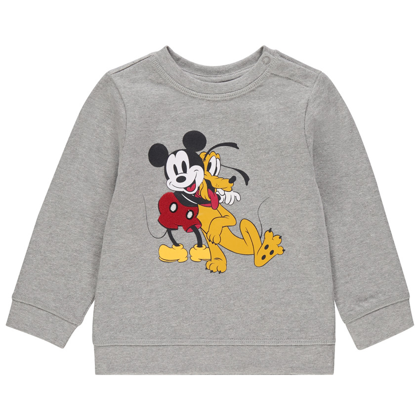 Φούτερ molleton σχέδιο Mickey και  Pluto Disney για bebe αγόρι 