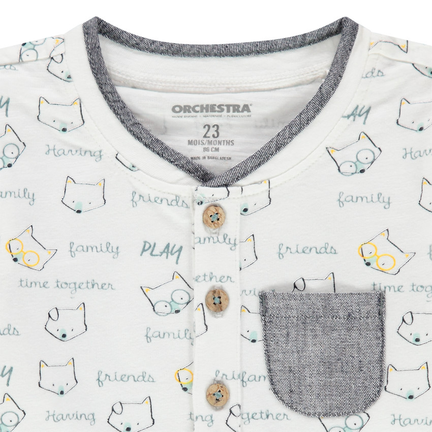 Polo manches courtes imprimé animal all-over  Additional Polo manches courtes imprimé animal all-over