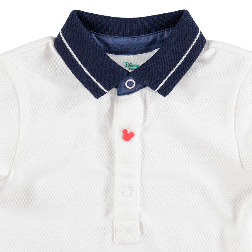 Κοντομάνικο βαμβακερό πόλο με λεπτομέρειες Μίκυ της Disney 
