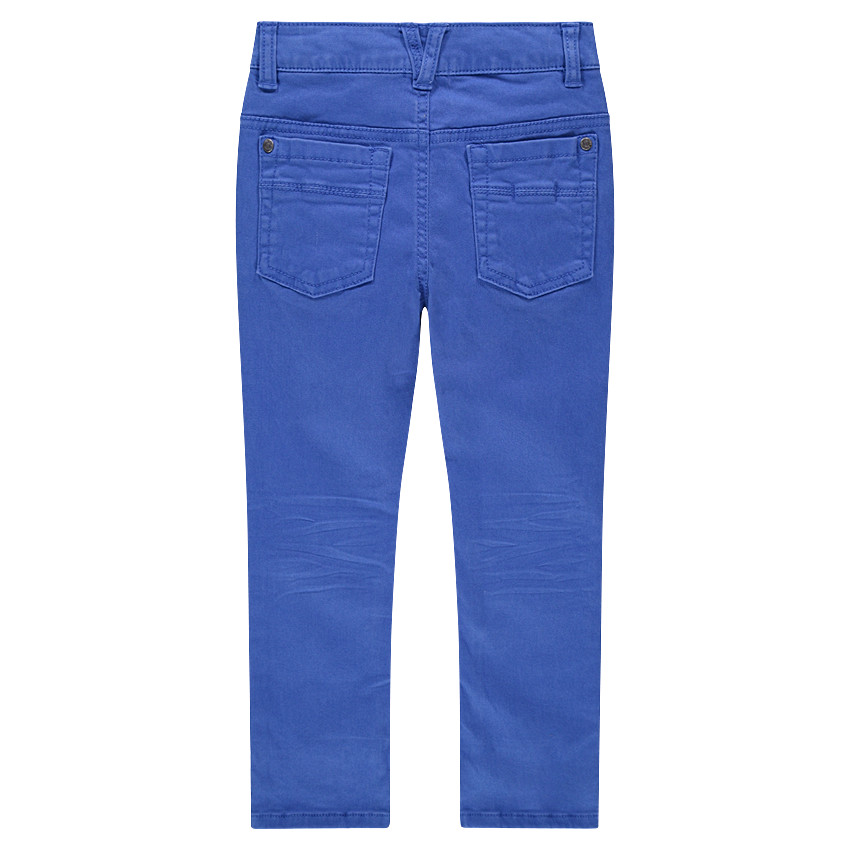 Παιδικά - Μονόχρωμο υφασμάτινο παντελόνι με τσαλακωμένη όψη 