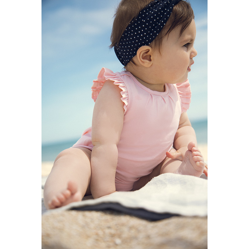 Σαλοπέτα κοντή από βαμβάκι με φουσκωτά μανίκια για κορίτσι 