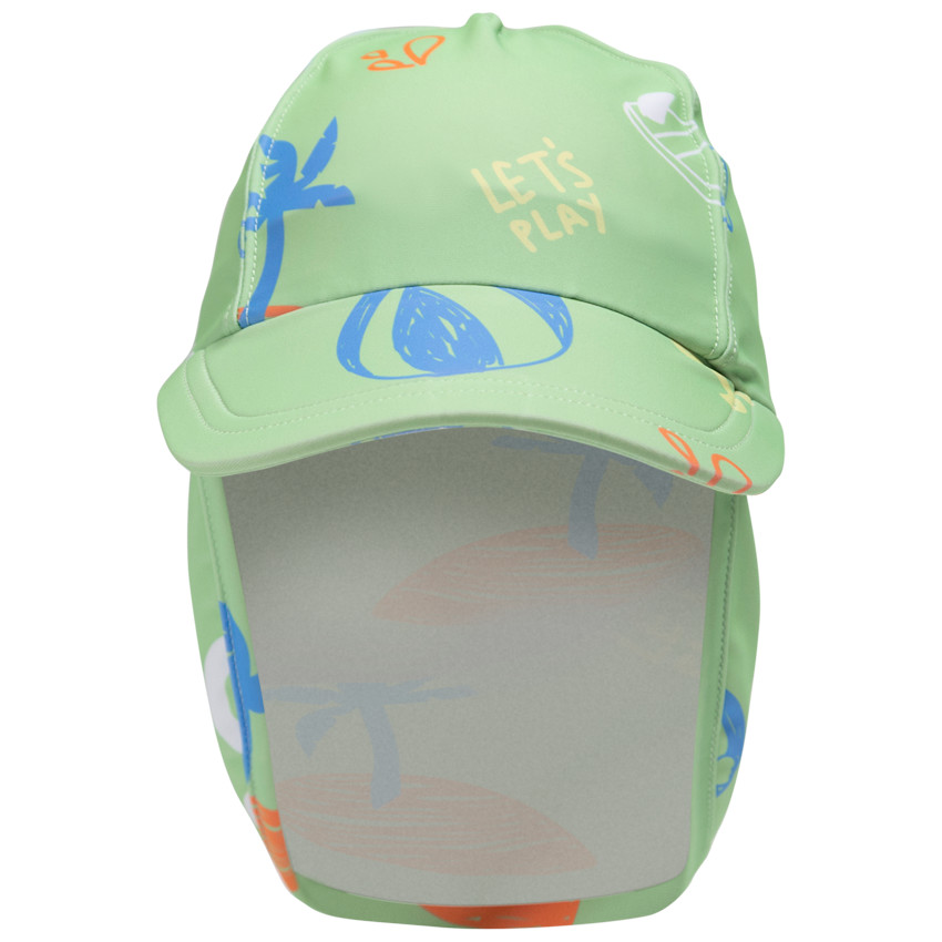 Casquette saharienne anti-UV imprimé plage pour bébé garçon 