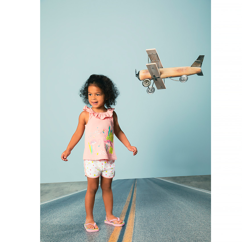 Ensemble de plage débardeur et short pour bébé fille 