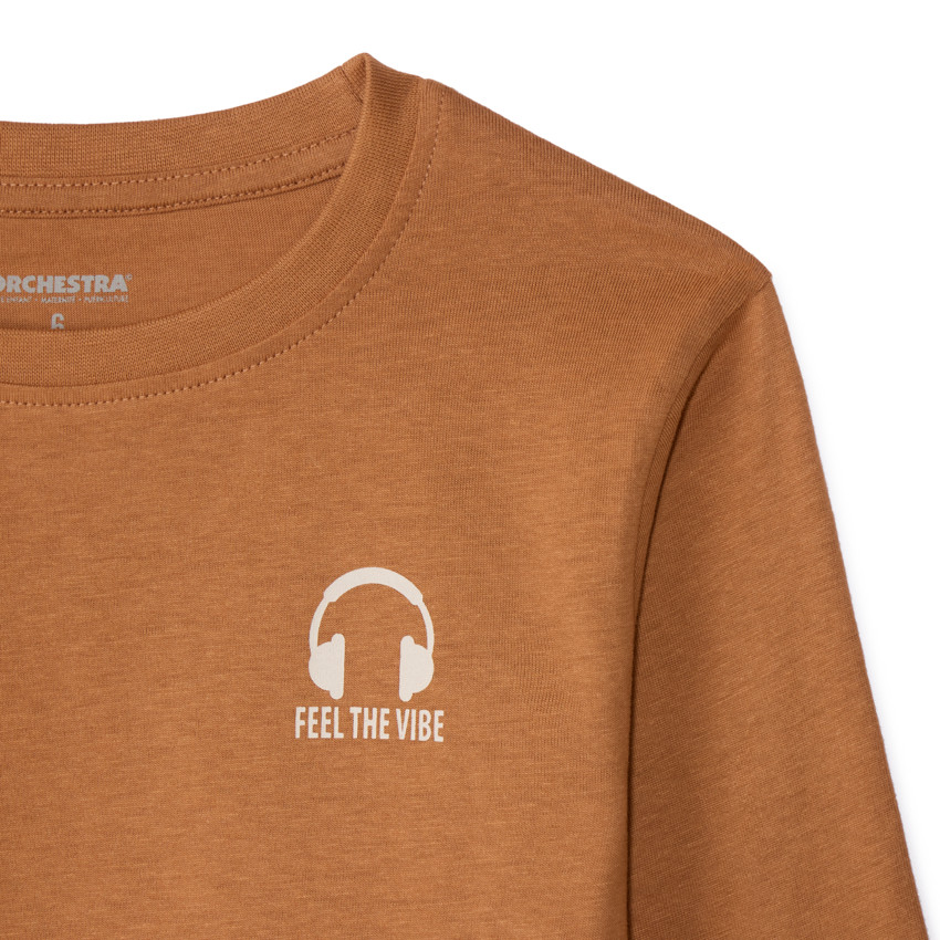 Σετ 3 μονόχρωμα μπλουζάκια μακρυμάνικα από jersey για αγόρι 