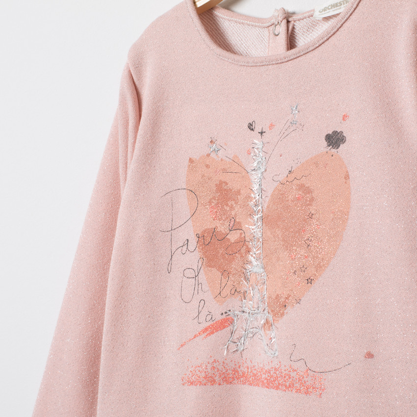 Μακρυμάνικο φόρεμα με φαντεζί τούλι  Additional Μακρυμάνικο φόρεμα με φαντεζί τούλι