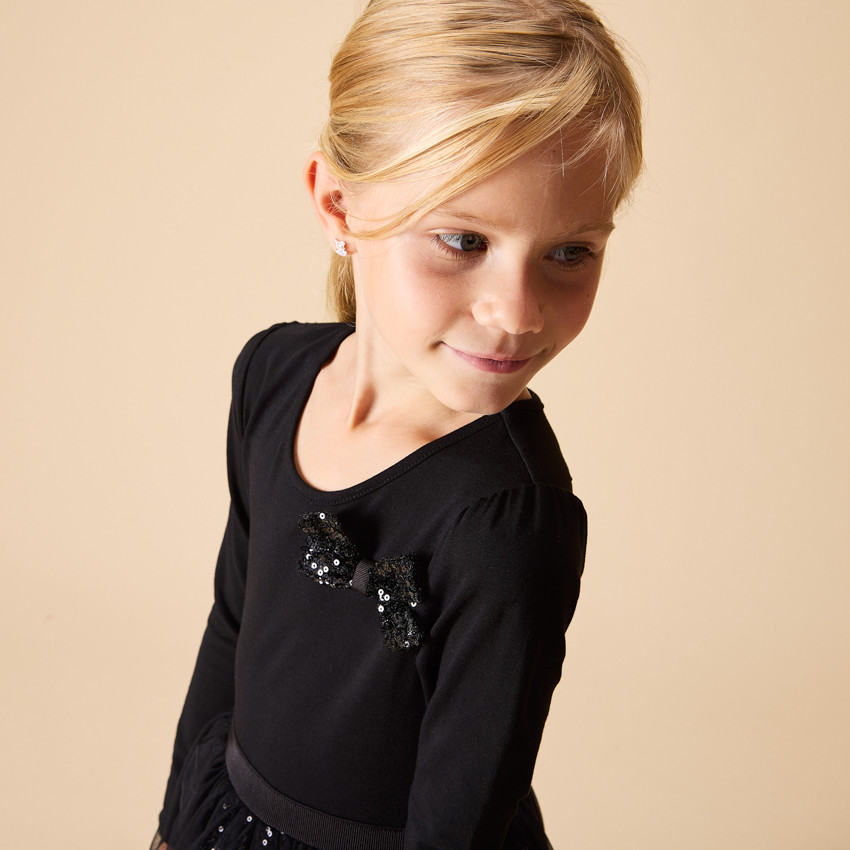 Φόρεμα γιορτής μακρυμάνικο με εφέ 2 σε 1 από παγιέτες για κορίτσι  Additional Φόρεμα γιορτής μακρυμάνικο με εφέ 2 σε 1 από παγιέτες για κορίτσι