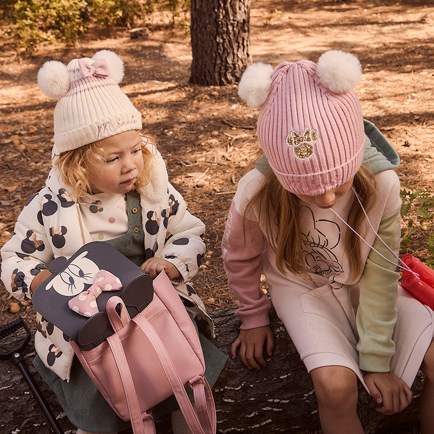 Φόρεμα φούτερ με εφέ color block Minnie Disney για κορίτσι 