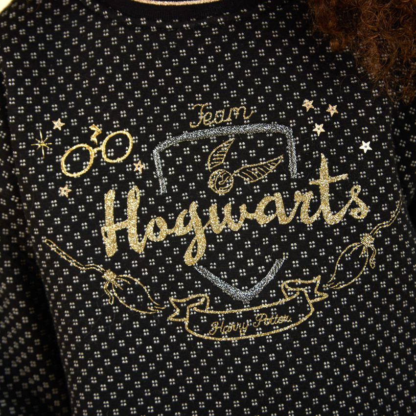 Φόρεμα από molleton με κέντημα Harry Potter Warner για κορίτσι 