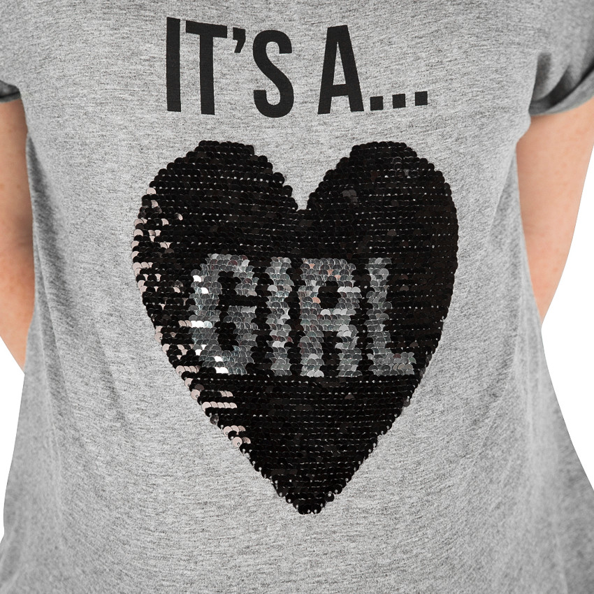 Κοντομάνικη μπλούζα εγκυμοσύνης με μήνυμα «It