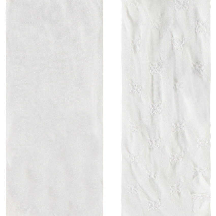 Κάλτσες μεσαίου μήκους από γυαλιστερό ύφασμα για κορίτσι 