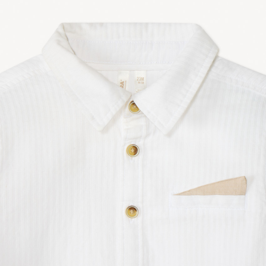 Πουκάμισο με μακριά μανίκια + παπιγιόν για αγόρια μωρά 
