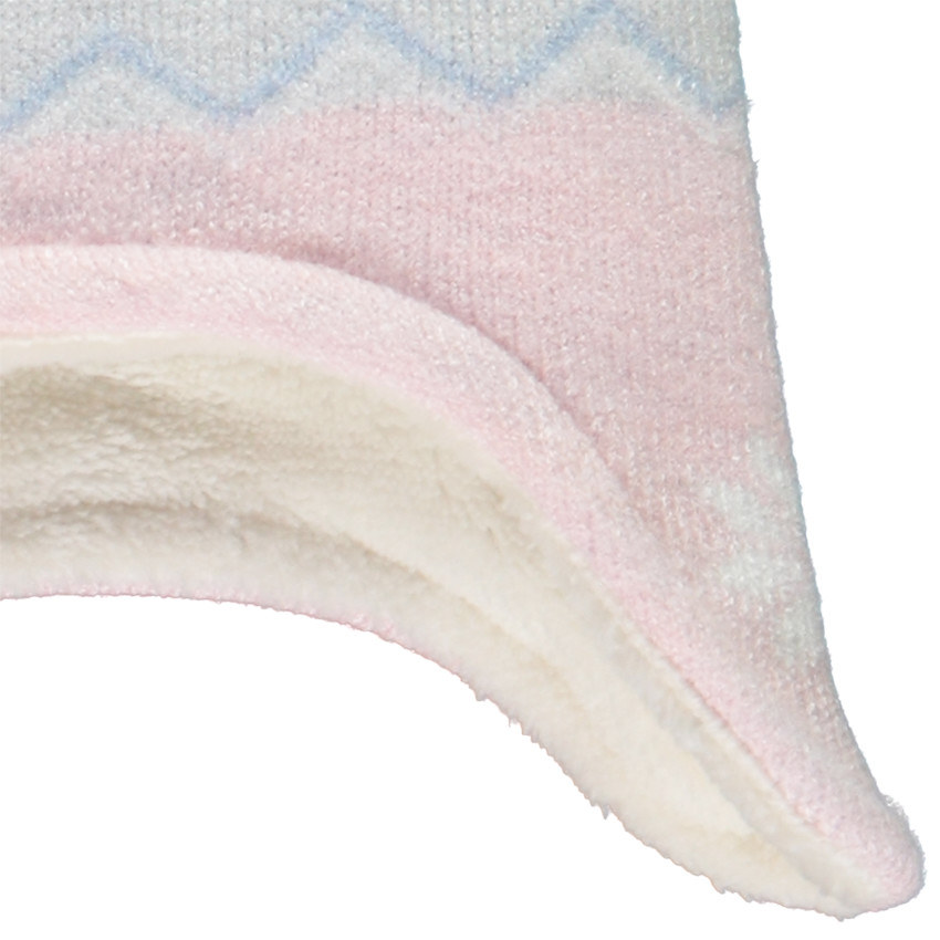 Σκουφάκι πλεκτό με σχέδιο κουκουβάγια για μωρό κορίτσι 