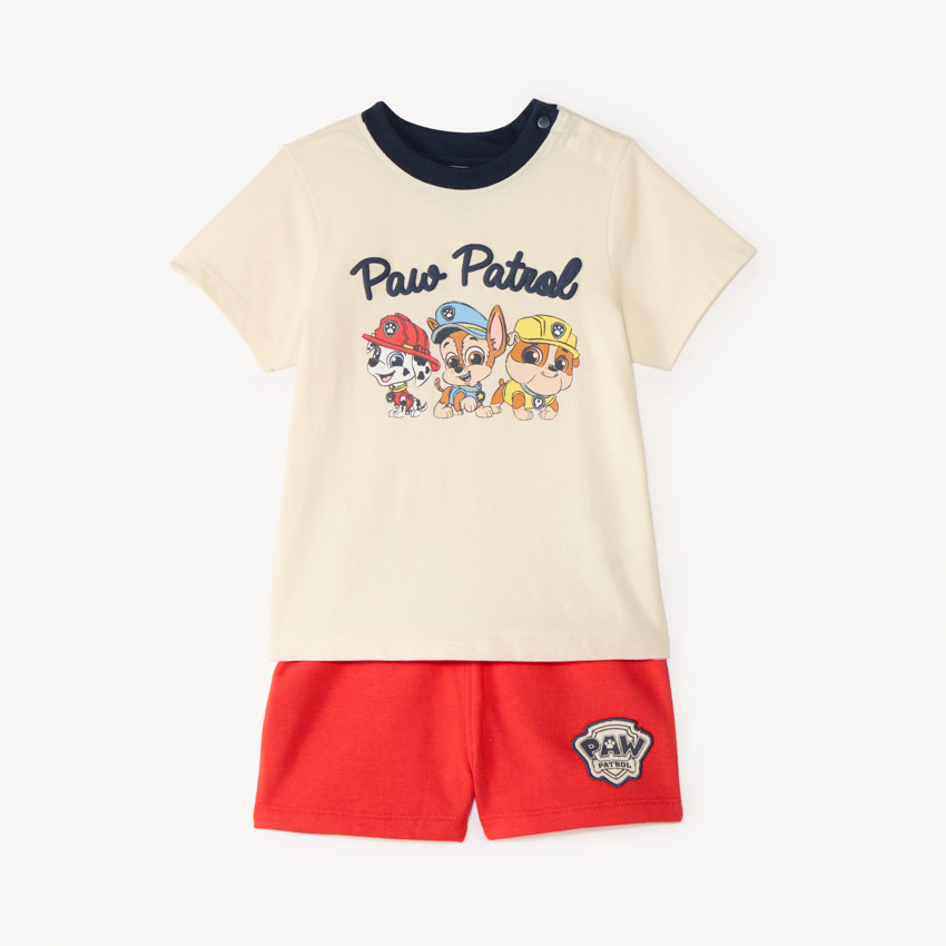 Σετ 2 τεμαχίων t-shirt + σορτς Pat'Patrouille για μωρό αγόρι 