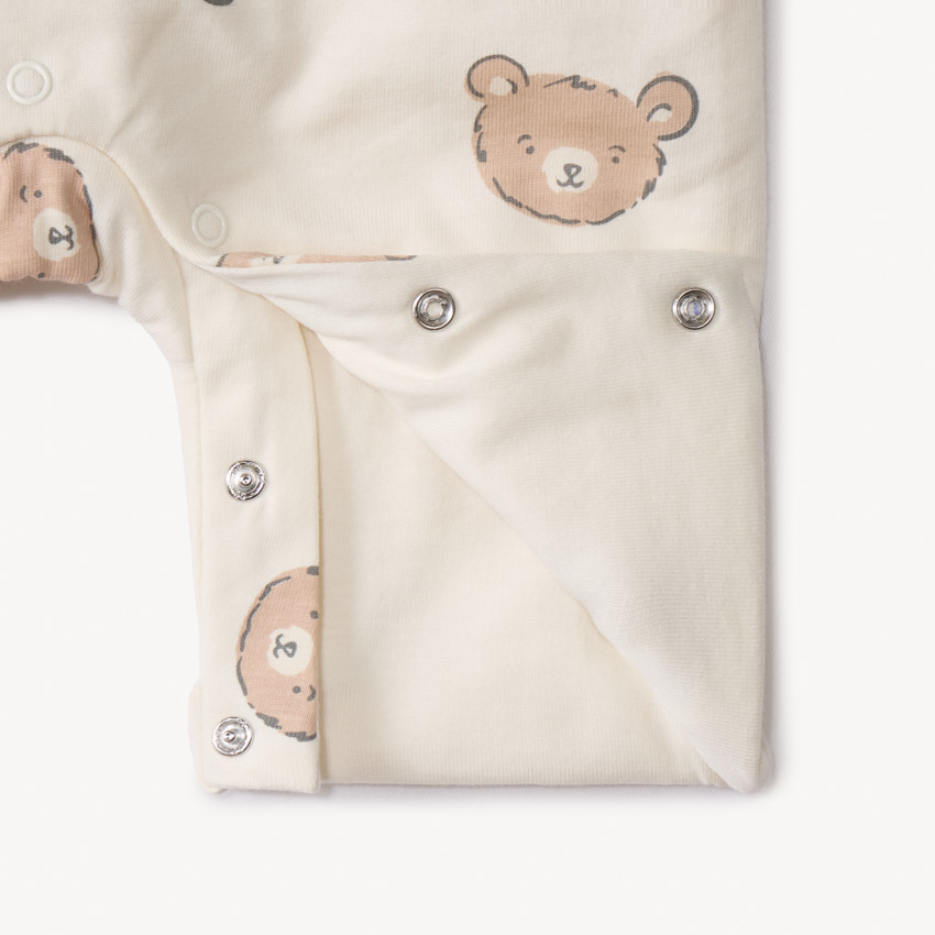 Σέτ 2 τμχ. με σαλοπέτα με σχέδιο αρκούδα για μωρό 