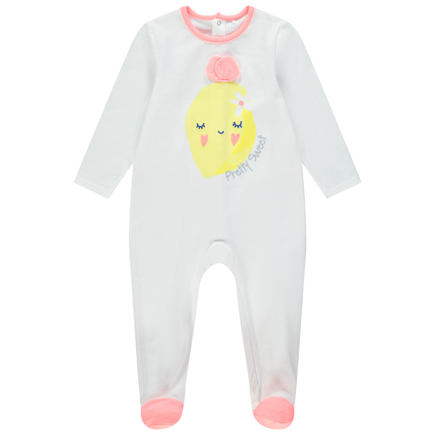 Κουβερτάκι από βαμβάκι με σχέδιο λεμόνι και ανάγλυφες λεπτομέρειες  Additional Κουβερτάκι από βαμβάκι με σχέδιο λεμόνι και ανάγλυφες λεπτομέρειες