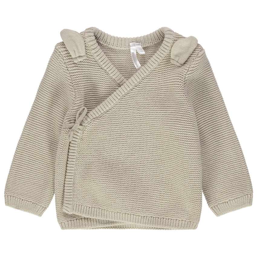 Brassière de naissance en tricot beige 