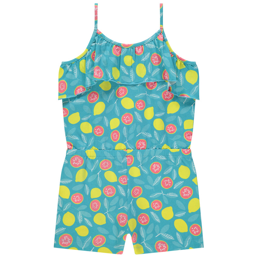 Combi κοντό με φρούτα με σχέδιο σε όλη την επιφάνεια 