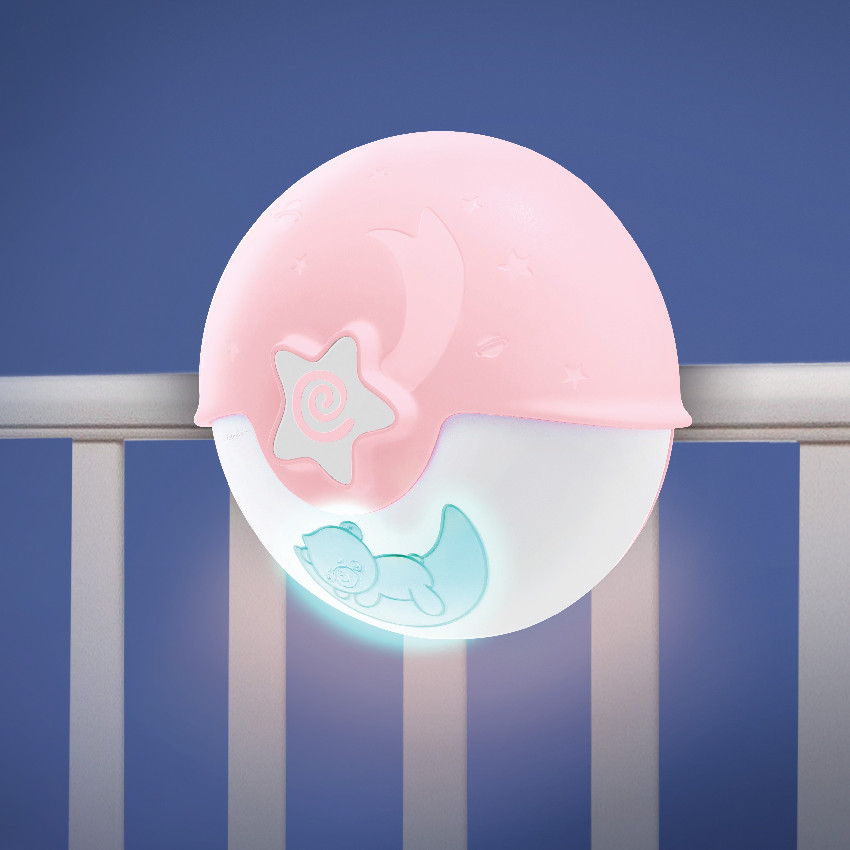 Μουσικο Φωτακι Νυχτας Wom Soothing Light & Projector (Pink) INFANTINO 