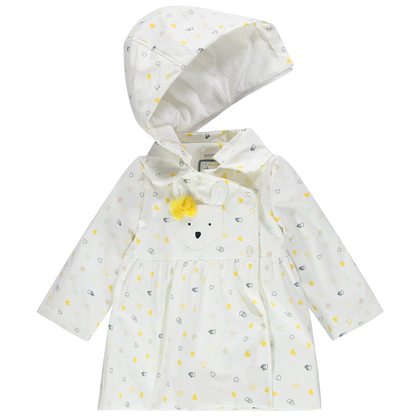 Μπουφάν εμπριμέ με επένδυση sherpa 