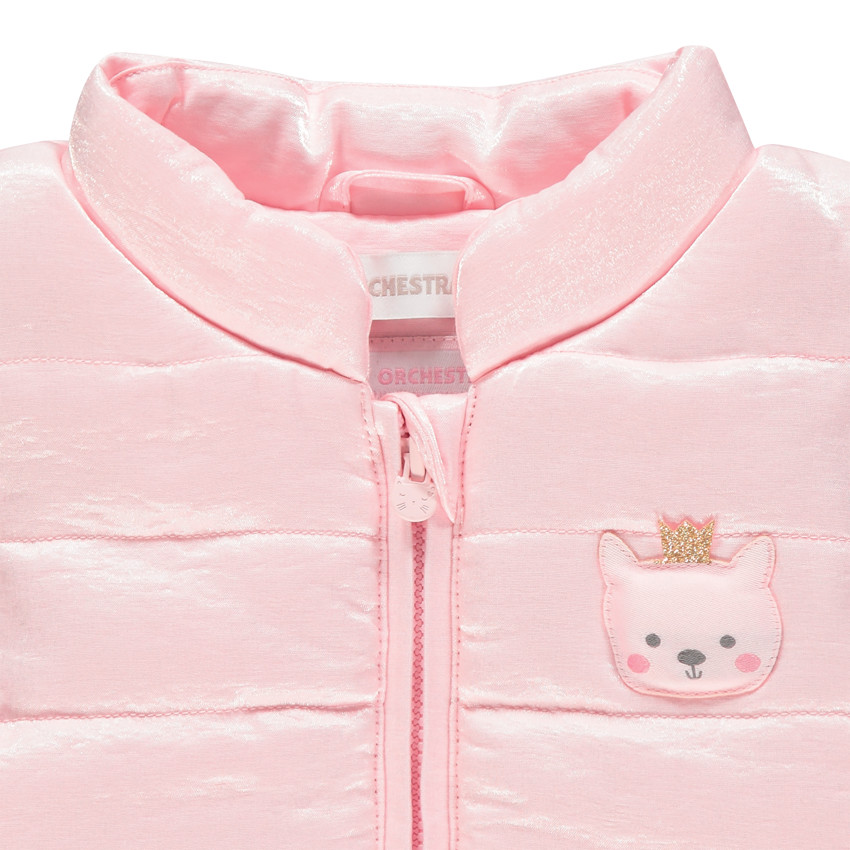 Μπουφάν αμάνικο irisée με animal κέντημα 