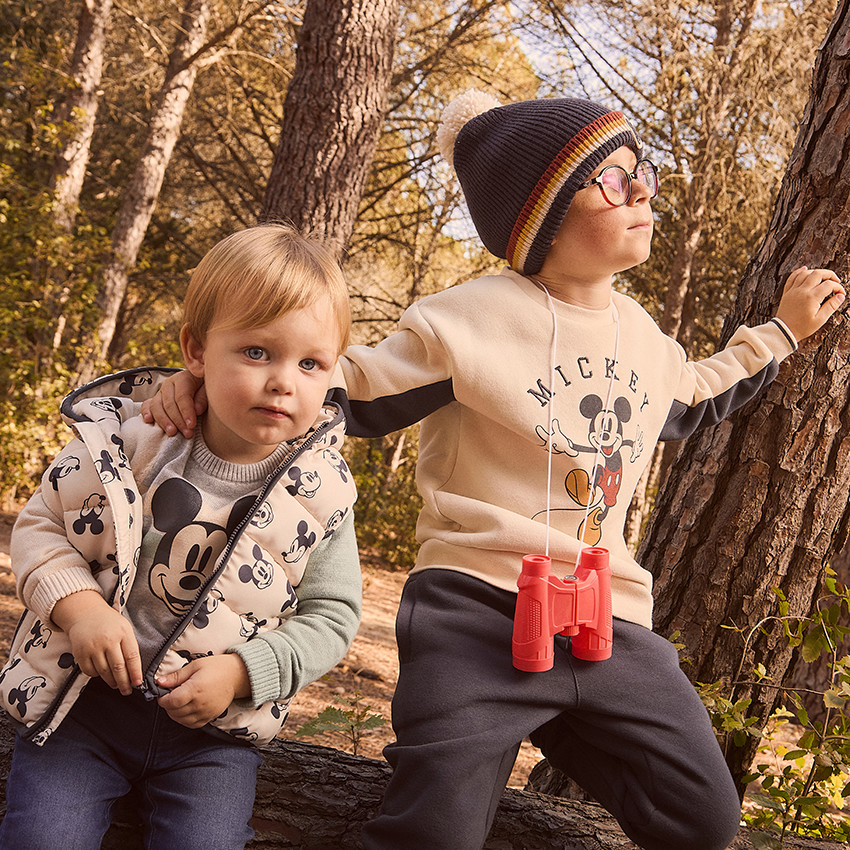 Πουλόβερ Mickey Disney βελουτέ για μωρό αγόρι 