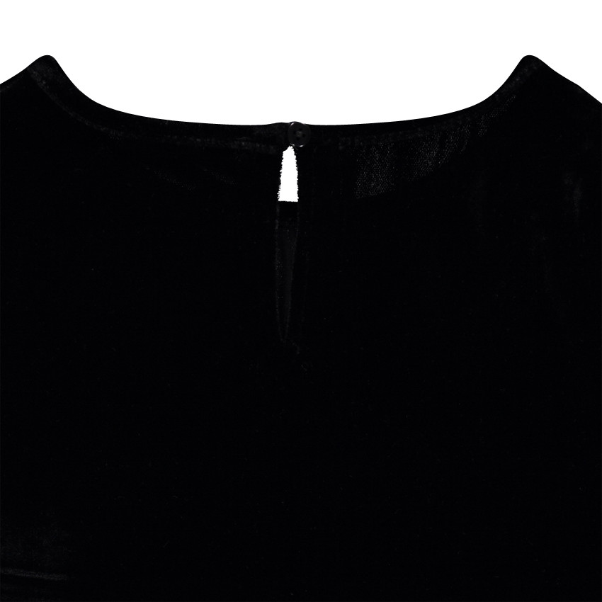 Παιδικά - Μπλούζα βελουτέ με πέρλες  