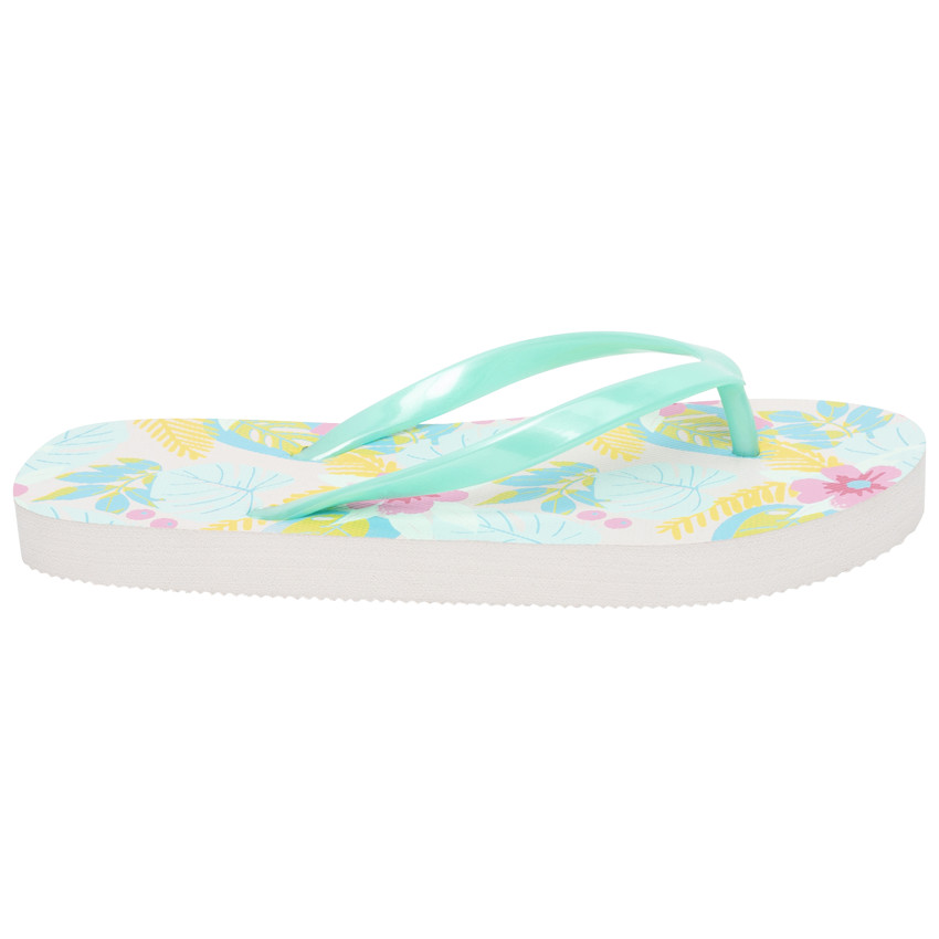 Tongs imprimées fantaisies all-over pour fille avec lanière selon l'âge 