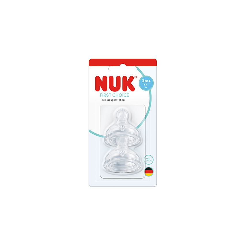 Θηλή First Choice Σιλικόνης Μεγ.M 2/Τεμ. Nuk  