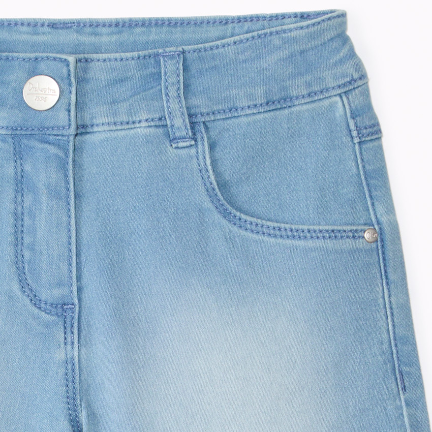 Σορτς από denim με εφέ ξεθωριασμένο για κορίτσι 